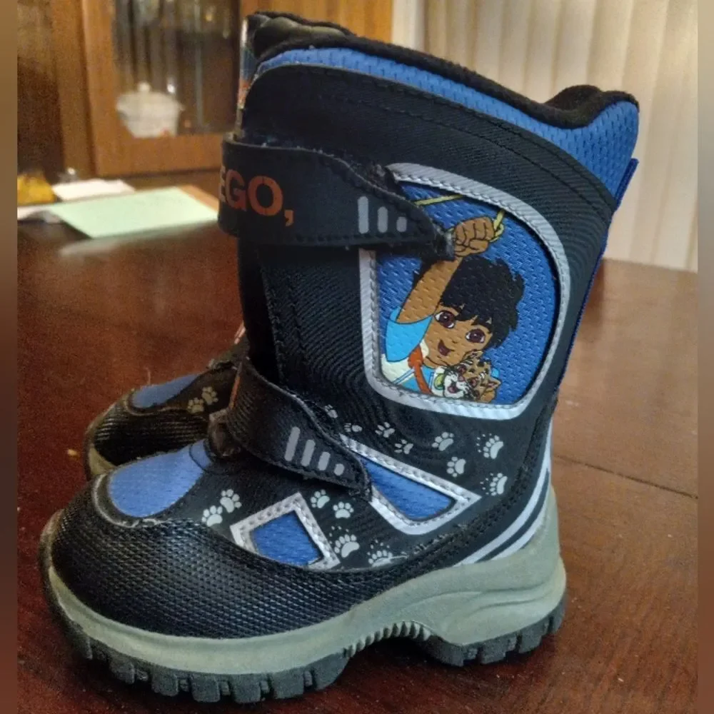 Boy's Nickelodeon Go, Diego Winter Boots Size 7
